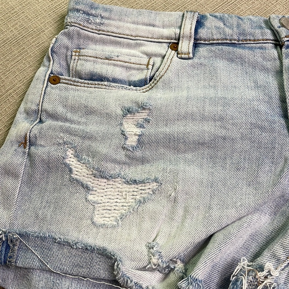 Distressed Short Shorts - Picture 7 of 9